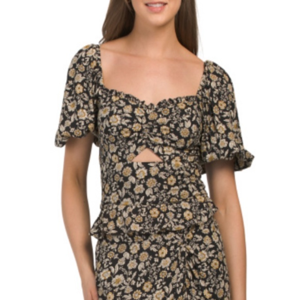 NWT Heartloom Svea Floral Cutout Top - Picture 2 of 10